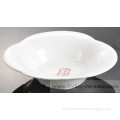 ivory creamy pure white brand decorate brand design brand hand paint oval bowl